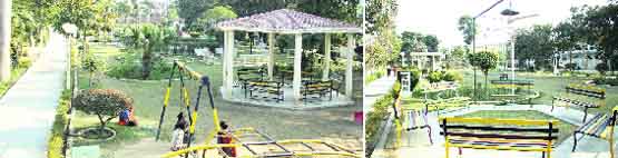 Rainbow Park at Model Town in Jalandhar which has been aesthetically spruced up.