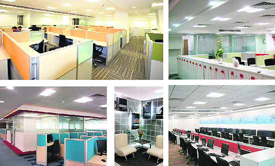 Smart offices with carefully coordinated colour schemes and more functional and fun work spaces have become increasingly popular nowadays