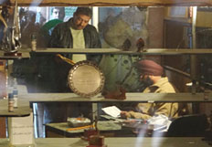 CBI officials during the raid at Shehnaz beauty parlour in Bathinda on Saturday. 