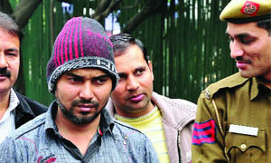 Rajkumar, prime accused in the baby case, who was arrested in New Delhi on Saturday. 