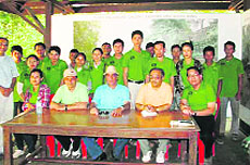 Dr VK Bahuguna, Director-General of the Indian Council of Forestry Research and Education, along with officers of the International Union for Conservation of Nature at Bangkok
