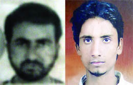 File photos of victims Narendra (L) and Kuldeep (R)
