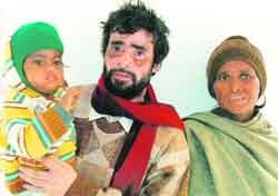Jyoti with her parents Rakesh and Jeet in Amritsar