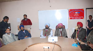 A training programme organised by PSPCL in progress at the Polytechnic College, Bathinda on Tuesday. 