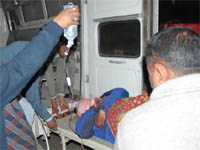 The injured at Civil Hospital, Bathinda.