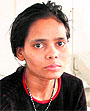 Monica undergoes treatment at a hospital in Jalandhar.