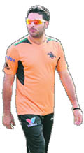 Yuvraj Singh (Left) has been reading Lance Armstrongs  book Its not about the bike, as he recovers from cancer.