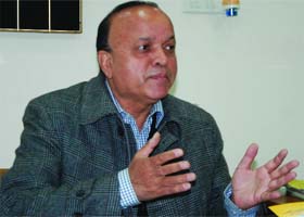 Chief Commissioner of Income Tax, Amritsar region, KS Pathania speaks to The Tribune in Bathinda on Thursday