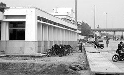 The toll plaza on the Panchkula-Kalka highway