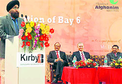 An industrialist speaking at Kirby, SIDCUL, on Indias Economic Prospects at an industrial hub in Haridwar on Thursday