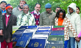 The accused in police custody on Friday.