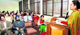 A UGC sponsored workshop on examination reforms being held at GCG, Sector 42, Chandigarh, on Saturday.