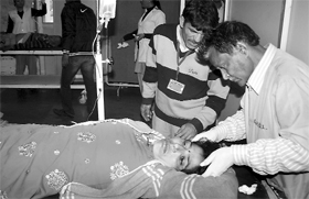 The injured at General Hospital, Sector 8, Panchkula.