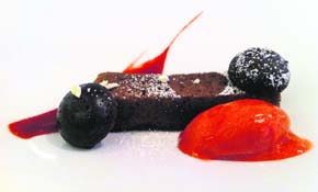 Black cod and coconut miso with eggplant