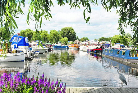 One can moor the boat and step off to visit many places near the canal like stately homes, small villages, pubs, shops and much more