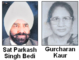 Sat Parkash Singh Bedi,  Gurcharan Kaur