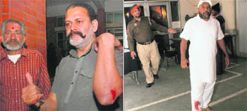 Surinder Singh Rajput and (right) Shamsher Purkhalvi