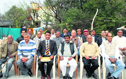 Members of the Defence Honorary Commissioned Officers Association in Shimla.