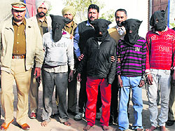 The accused in police custody in Ludhiana
