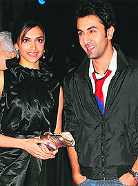 Just friends: Deepika Padukone with Ranbir Kapoor