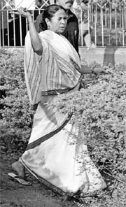 Mamata Banerjee in Kolkata on Tuesday. 