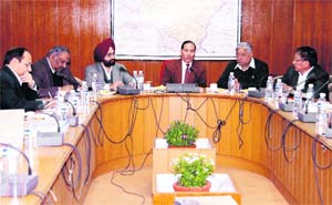 Uttarakhand Chief Secretary Subhash Kumar chairs a meeting in Dehradun on Wednesday