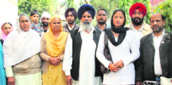 Family members of some youths, lodged in Sharjah and Abu Dhabi jails, come out after meeting Dubai-based businessman SP Singh Oberoi in Jalandhar