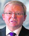 POWER TUSSLE? Kevin Rudd