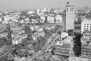 A view of Dhaka, the capital city of Bangladesh