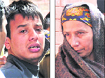 The son and wife of the deceased.