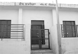 A view of the night shelter in Zirakpur.