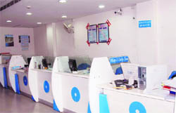 A State Bank of India branch wears a deserted look owing to a one-day strike call given by trade unions in Dehradun