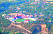 The Himachal Pradesh Cricket Association stadium in Dharamsala