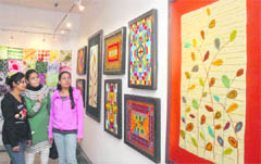 Painting exhibition Expression-2012 at the Apeejay College of Fine Arts in Jalandhar