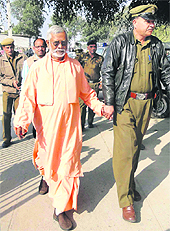 Swami Aseemanand, the accused in Samjhauta blasts case. 