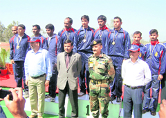 The winners of the All-India Police Water Games at Roorkee on Friday. 