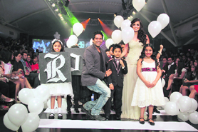 Rocky S with Dia Mirza at India Kids Fashion Week