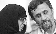 Setback for President: Parvin Ahmadinejad, younger sister of President Mahmoud Ahmadinejad, was defeated by a conservative rival in their hometown of Garmsar.