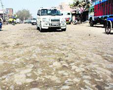 A view of the main Rohtak road in Jind. 