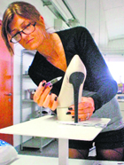 A shoe designing