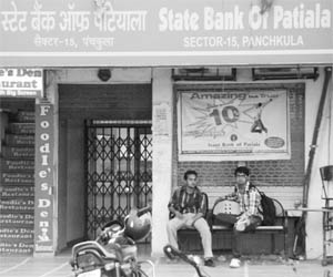 The State Bank of Patiala branch at Sector 15 in Panchkula. 