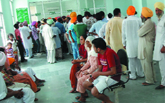 A file photo of patients at the Civil Hospital