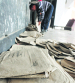 A teacher looks for roll numbers of students in the PSEB regional office, Ludhiana.