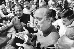 Senior Congress leader & Union Minister of Health Ghulam Nabi Azad in Dehradun on Saturday