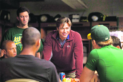 Brad Pitt as Billy Beane in Moneyball