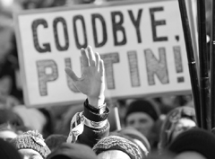 Protesters take part in a demonstration for fair elections in Moscow