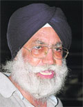 Indias boxing coach Gurbax Singh Sandhu.