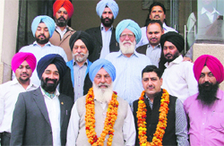 Newly elected members of the District Football Association (DFA) in Ludhiana