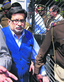 Rajesh Talwar at a special CBI court in Ghaziabad.