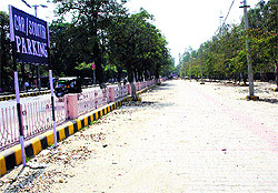 The new parking space at the PGIMS, Rohtak